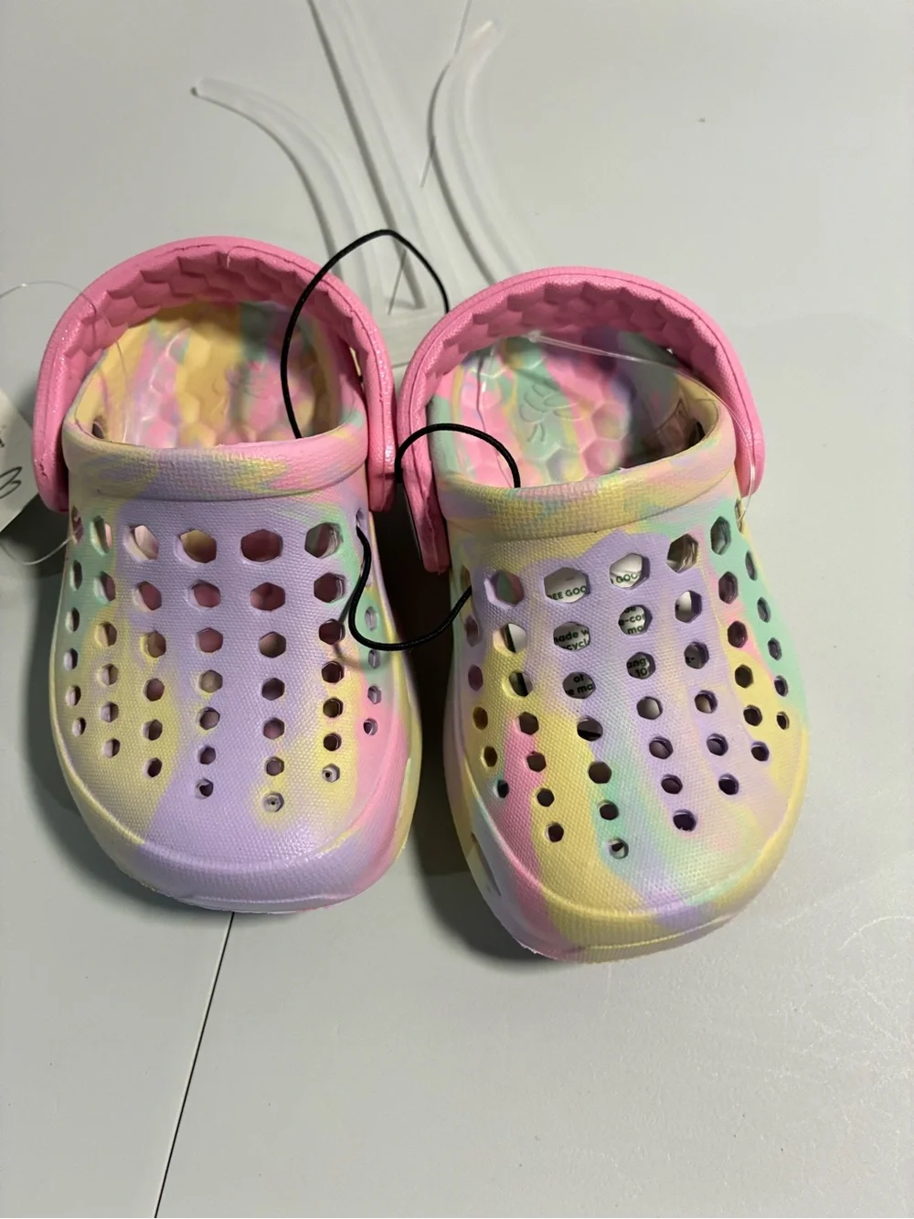 Joybees Kids Tie-Dye Pastel Clog Sandals